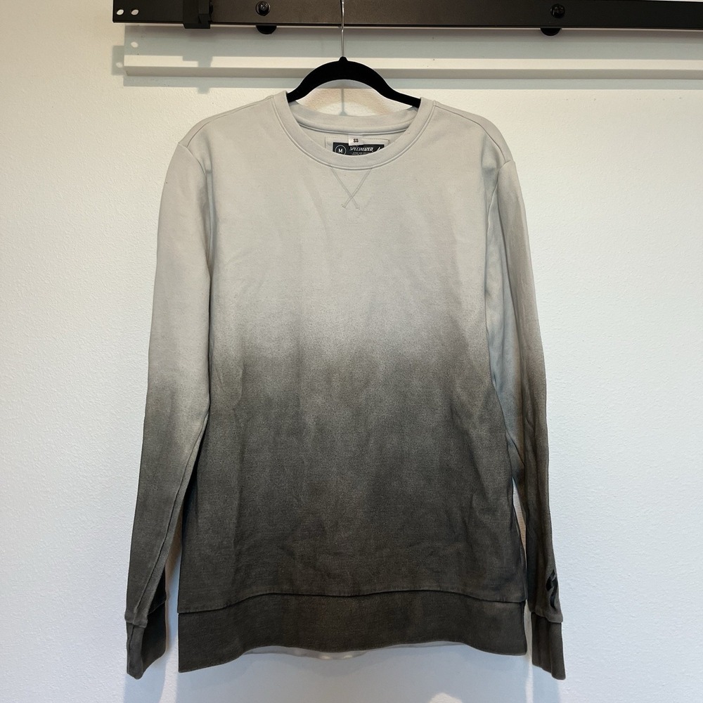 Specialized Sweatshirt Bikers And Equipment Size M Grey Fades Into Dark Unisex